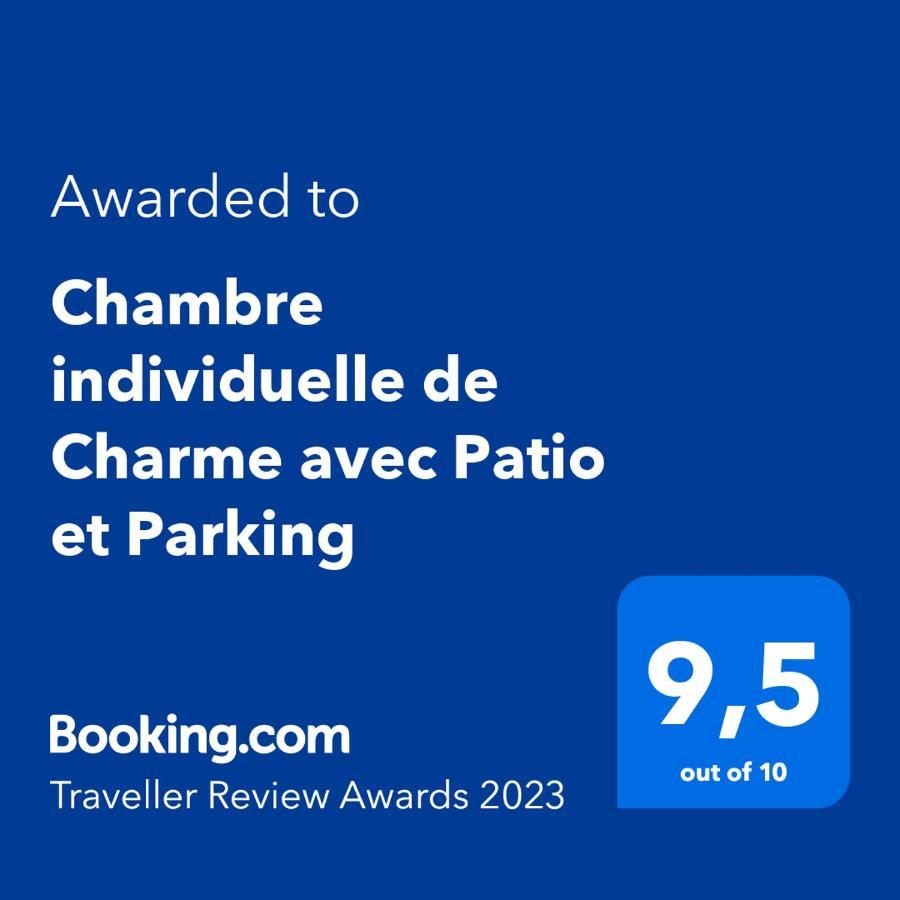 Chambre individuelle de Charme avec Patio et Parking Cisse Extérieur photo